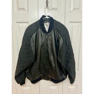 Venezia Vitale Women's Leather/Polyester Jacket - Size 14/16